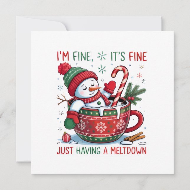 Tarjeta Festiva Flat Holiday Card (Anverso)