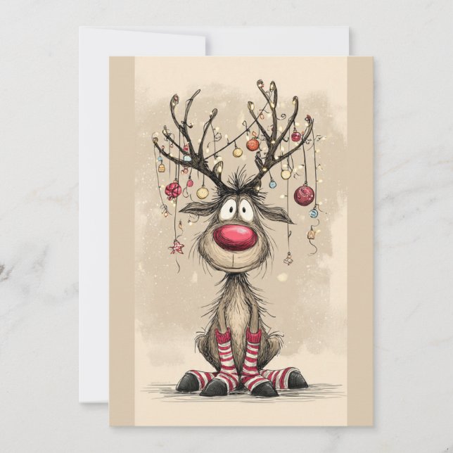 Tarjeta Festiva Flat Holiday Card (Anverso)