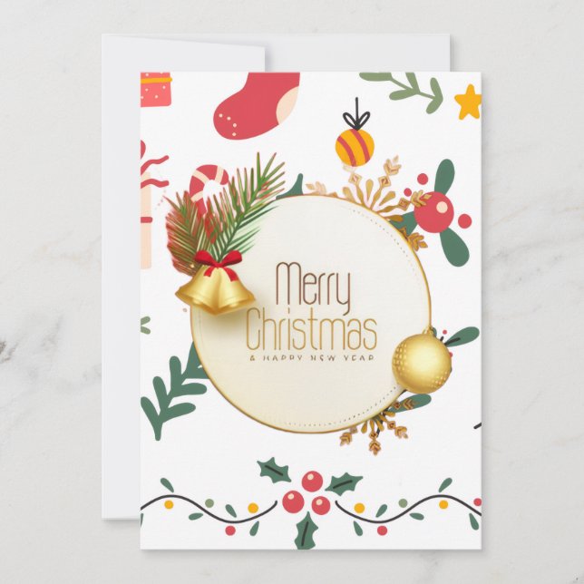 Tarjeta Festiva Flat Holiday Card (Anverso)