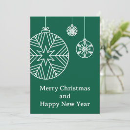Tarjeta Festiva Flat Holiday Card