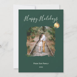 Tarjeta Festiva Flat Holiday Card