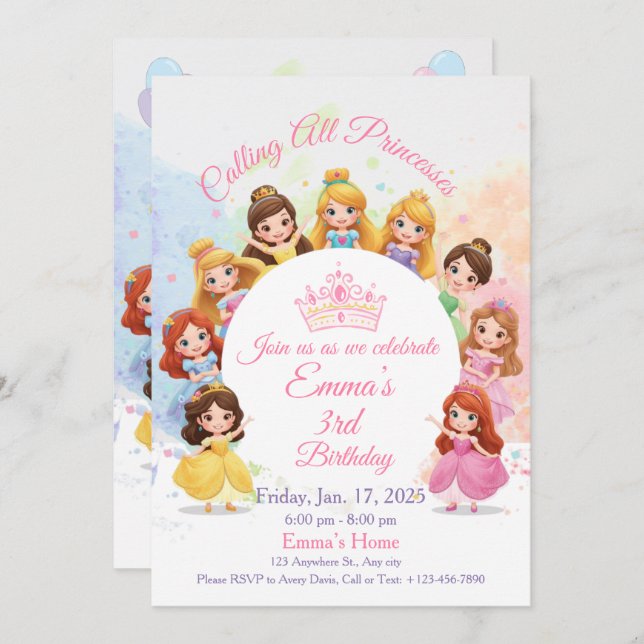 Tarjeta Festiva Flat Holiday Card (Anverso / Reverso)