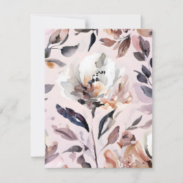 Tarjeta Festiva Flor acuarela abstracta