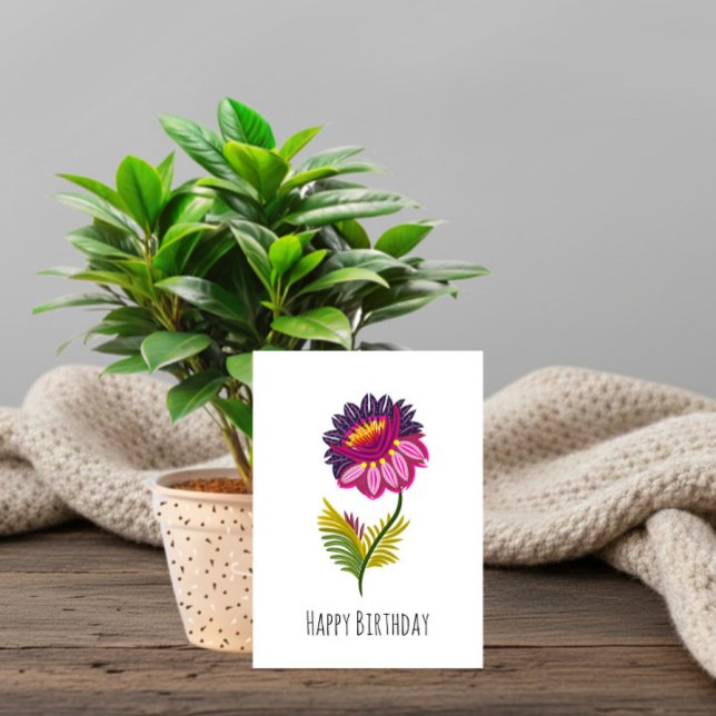 Tarjeta Festiva Flor aislada (Subido por el creador)