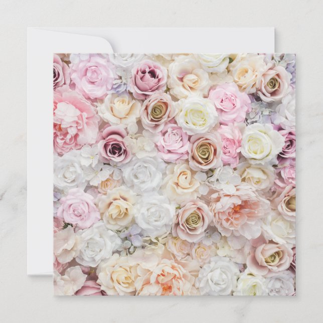 Tarjeta Festiva Flor Bouquet (Anverso)