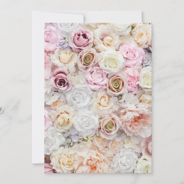 Tarjeta Festiva Flor Bouquet (Anverso)