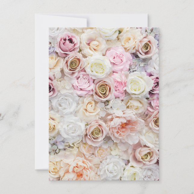 Tarjeta Festiva Flor Bouquet (Anverso)