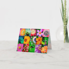 Tarjeta Festiva Flor Collage Garden Floral Todas Las Ocasiones En 