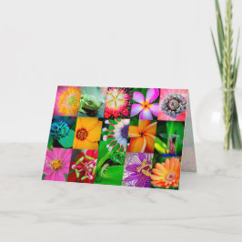 Tarjeta Festiva Flor Collage Garden Floral Todas Las Ocasiones En 