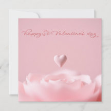 Flor de Corazón Rosa Delicado San Valentín