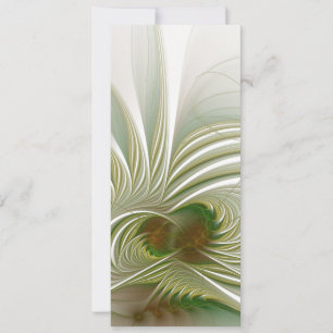 Tarjeta Festiva Flor de fantasía fractal suave y delicada