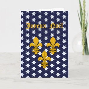 Tarjeta Festiva Flor de lis