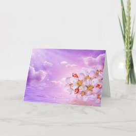 Tarjeta Festiva Flor de primavera