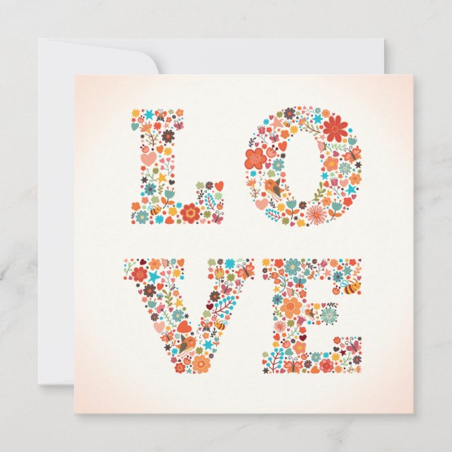 Tarjeta Festiva Flor de San Valentín (Anverso)