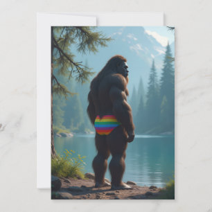 Tarjeta Festiva flor de Sasquatch
