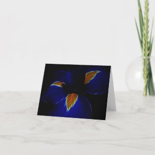 Tarjeta Festiva Flor del iris - Francia y significado