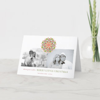 Tarjeta Festiva Flor festividad, mora, pequeños Navidades Moda 2 F