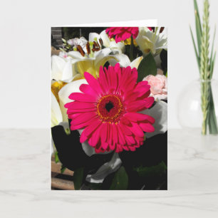 Tarjeta Festiva Flor gerbera