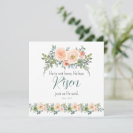 Tarjeta Festiva Floral de Pascua que ha subido la acuarela de las 