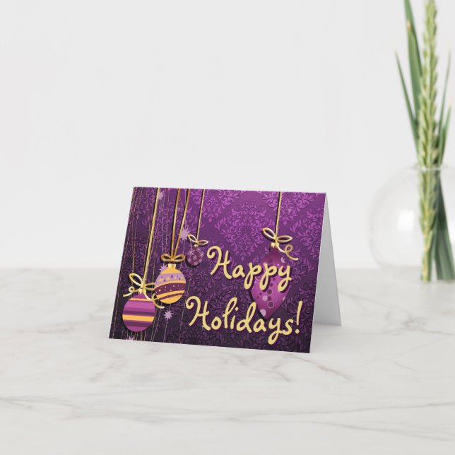 Tarjeta Festiva Floral fina monograma Guay Cute Girly Retro (Anverso)