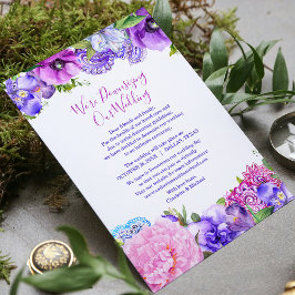 Tarjeta Festiva Floral Purple Paisley estamos reduciendo el tamaño