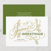 Florece la caligrafía de los saludos de temporada