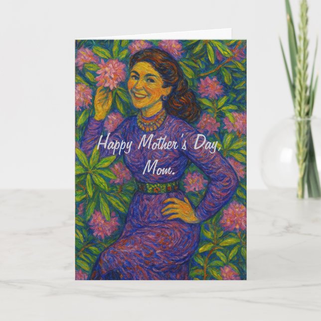 Tarjeta Festiva Florecer con amor (Anverso)