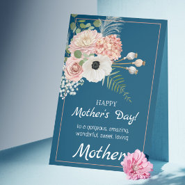 Tarjeta Festiva Floreciendo Juntos: Un Dulce Día de la Madre Rústi