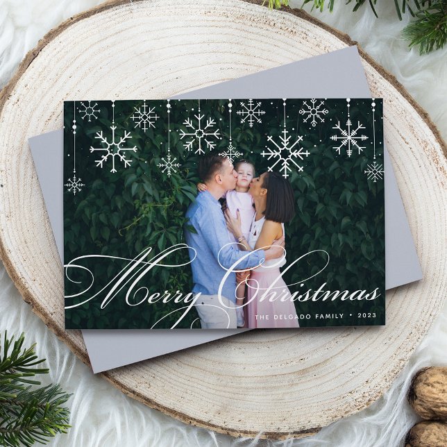 Tarjeta Festiva Florecimiento clásico | Fotos navideñas de Feliz (Subido por el creador)