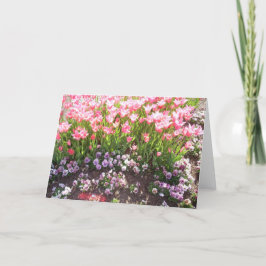 Tarjeta Festiva Florecimiento de primavera dos