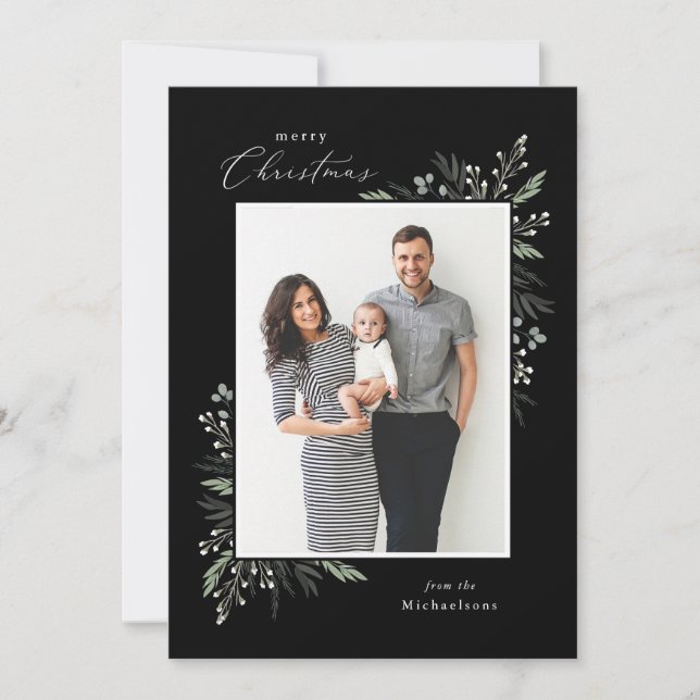 Tarjeta Festiva Florecimiento de vacaciones (Anverso)