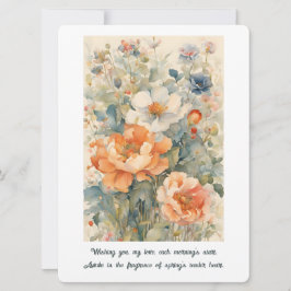 Tarjeta Festiva Flores