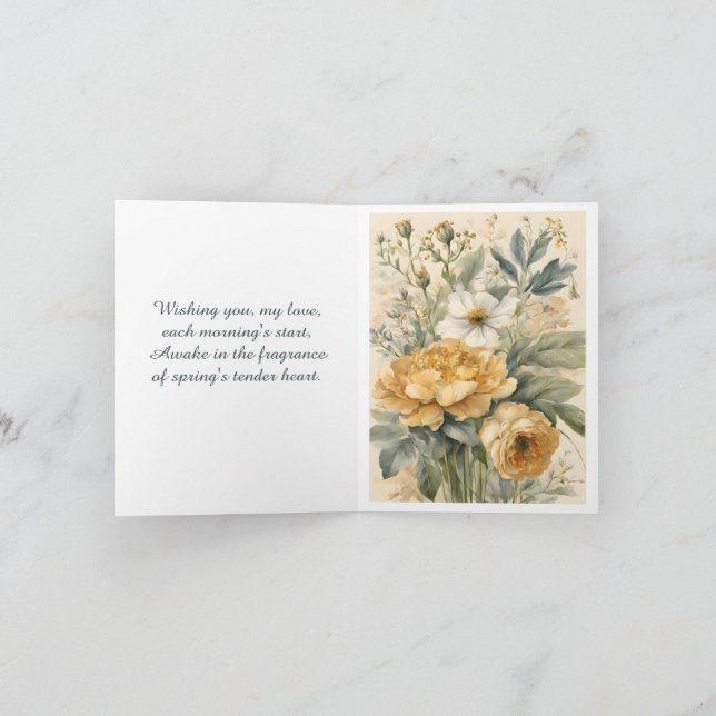 Tarjeta Festiva Flores (Interior)