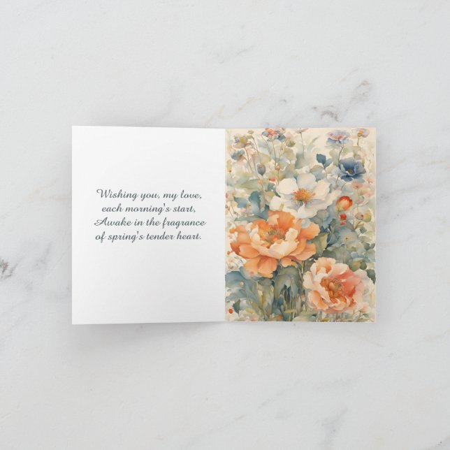 Tarjeta Festiva Flores (Interior)