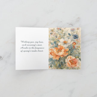 Tarjeta Festiva Flores