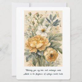 Tarjeta Festiva Flores