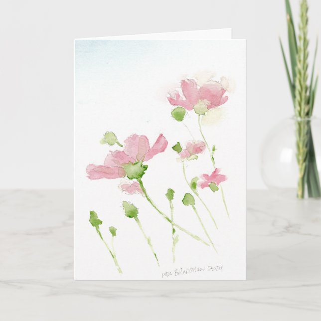 Tarjeta Festiva Flores (Anverso)
