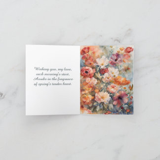 Tarjeta Festiva Flores