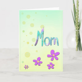 Tarjeta Festiva Flores a mamá