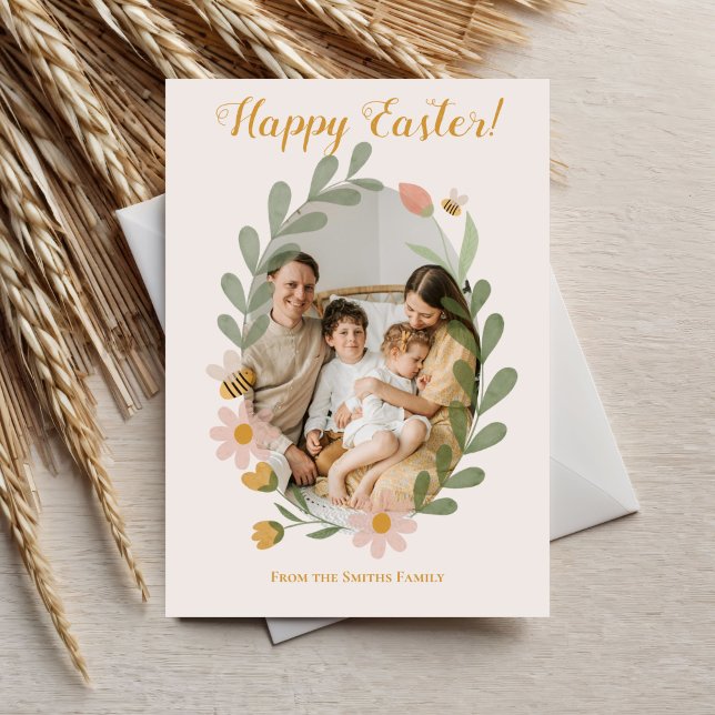 Tarjeta Festiva Flores acuáticas Primavera Pascua (Subido por el creador)