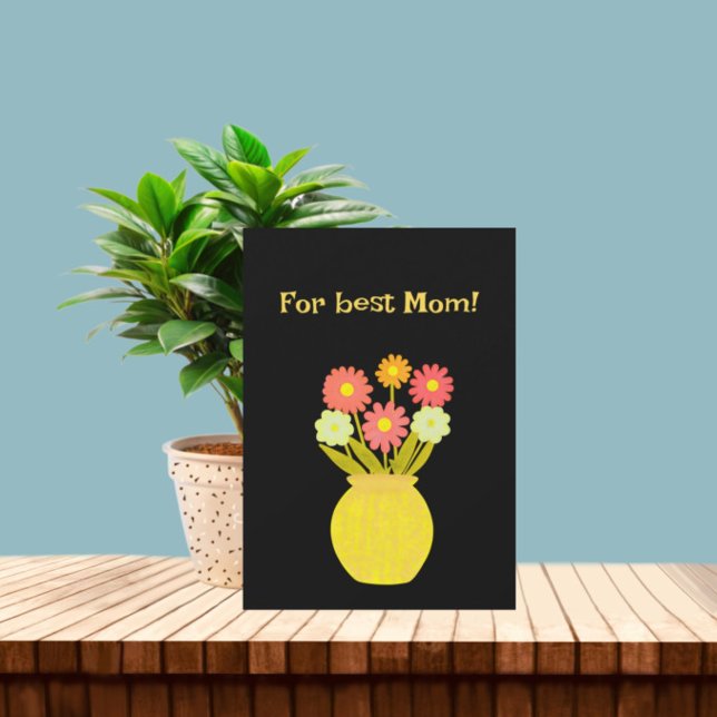 Tarjeta Festiva Flores coloridas (Subido por el creador)