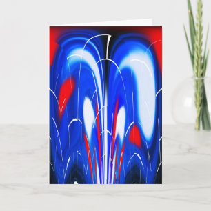 Tarjeta Festiva Flores cósmicas