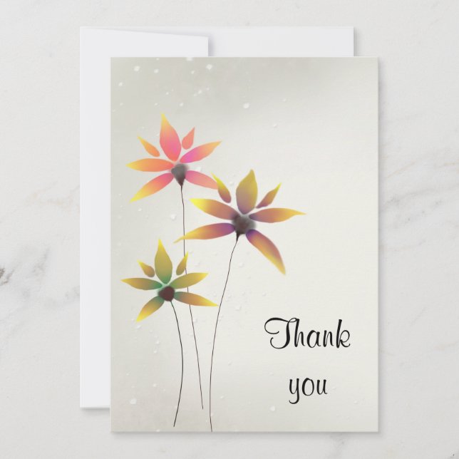 Tarjeta Festiva Flores de aprecio (Anverso)