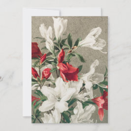 Tarjeta Festiva Flores de flores de flores de flores de manzana ro