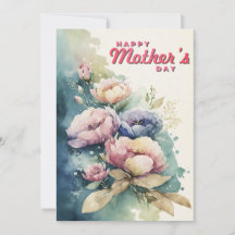 Flores de Pastel Día de la Madre en Turquesa