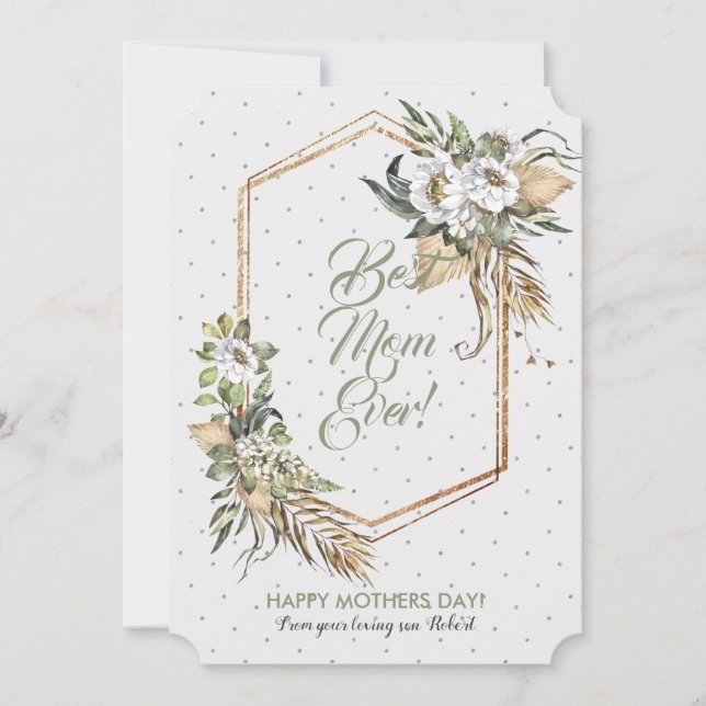 Tarjeta Festiva Flores de sabana (Anverso)