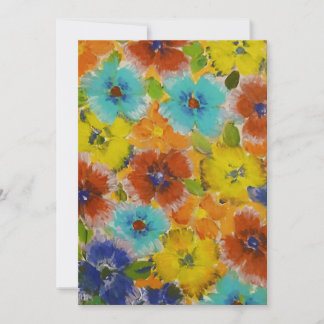 Tarjeta Festiva Flores mezcladas