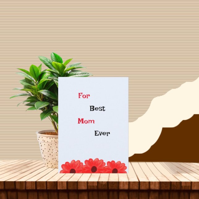 Tarjeta Festiva Flores rojas (Subido por el creador)