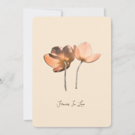 Tarjeta Festiva Flores románticas en el amor – Fantasía botánica b