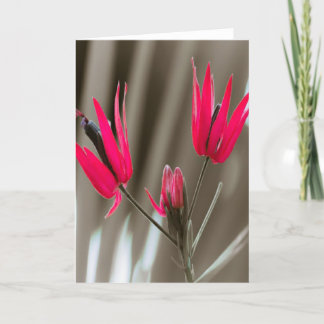 Tarjeta Festiva Flores rosas